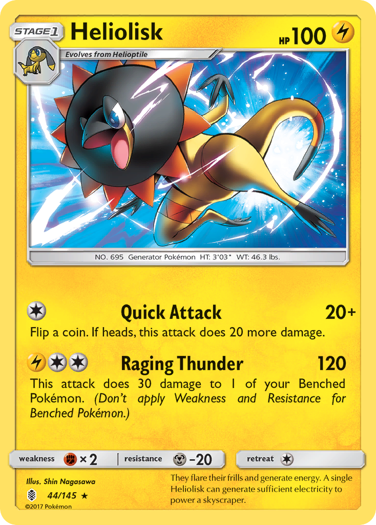 Heliolisk (44/145) [Sun & Moon: Guardians Rising] | Game Master's Emporium (The New GME)