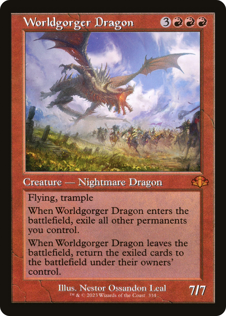 Worldgorger Dragon (Retro) [Dominaria Remastered] | Game Master's Emporium (The New GME)