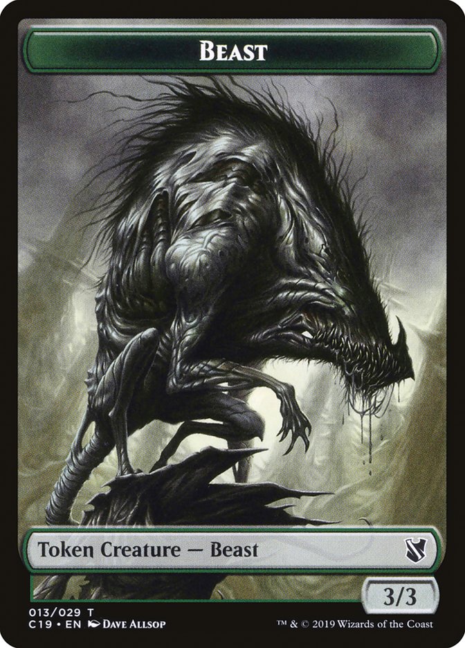 Beast Token (013/029) [Commander 2019 Tokens] | Game Master's Emporium (The New GME)