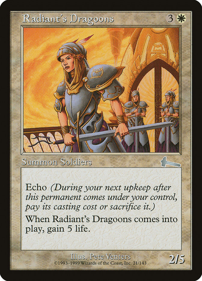 Radiant's Dragoons [Urza's Legacy] | Game Master's Emporium (The New GME)