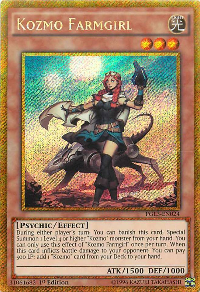 Kozmo Farmgirl [PGL3-EN024] Gold Secret Rare | Game Master's Emporium (The New GME)