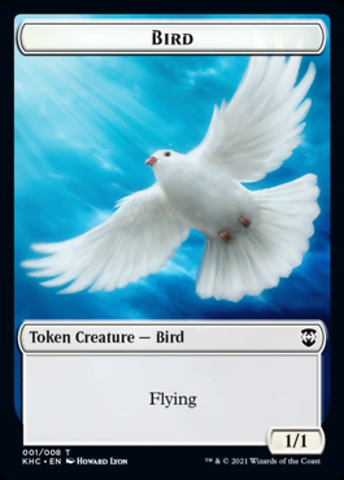 Bird Token [Kaldheim Commander Tokens] | Game Master's Emporium (The New GME)