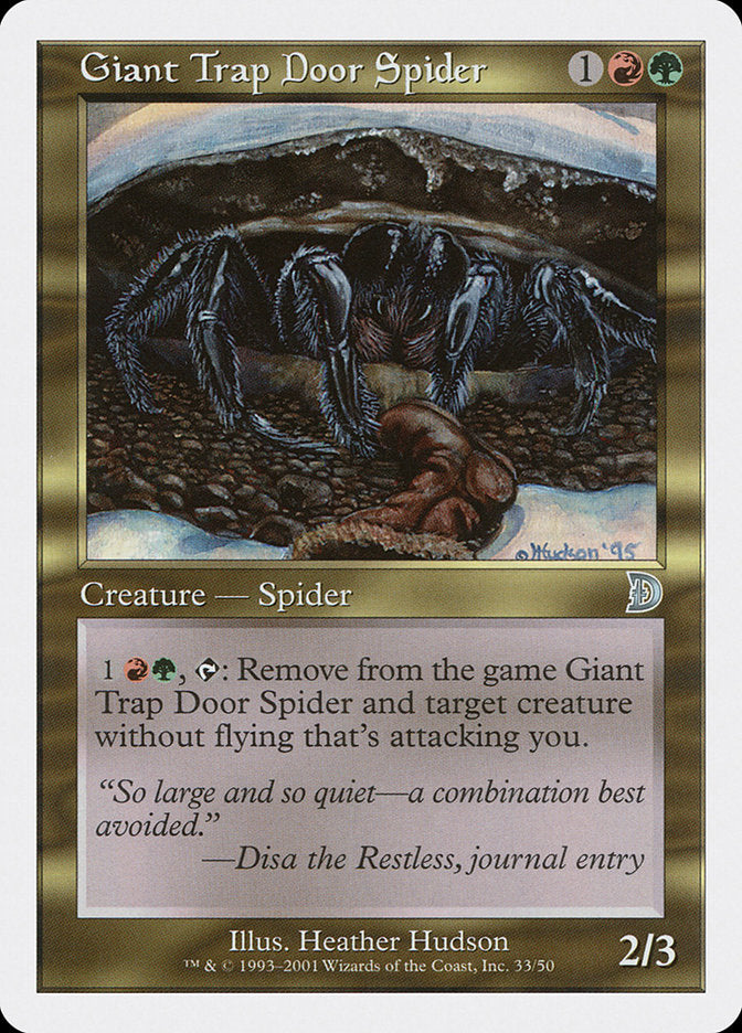 Giant Trap Door Spider [Deckmasters] | Game Master's Emporium (The New GME)