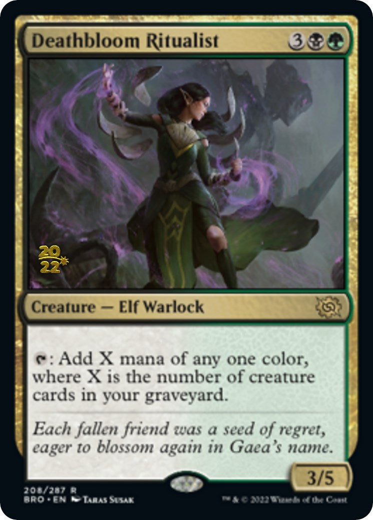 Deathbloom Ritualist [The Brothers' War Prerelease Promos] | Game Master's Emporium (The New GME)