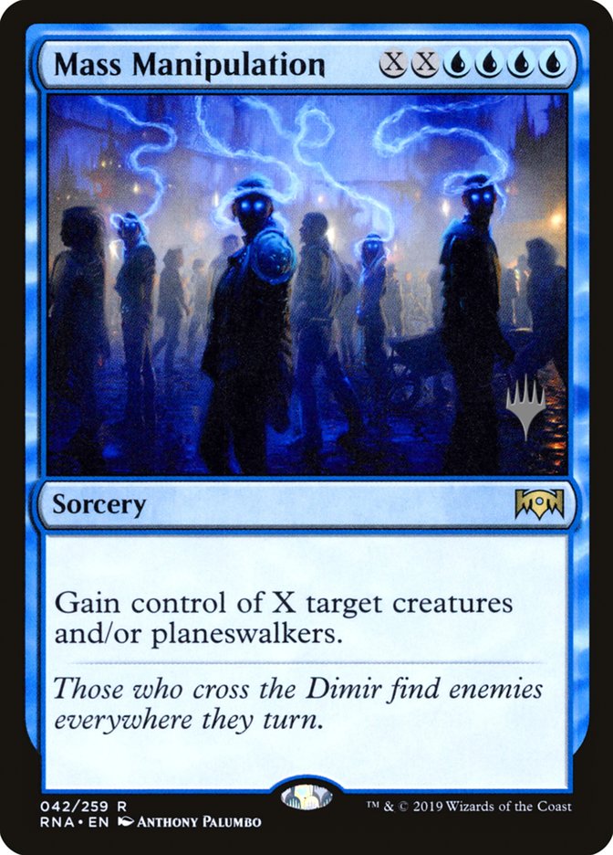 Mass Manipulation (Promo Pack) [Ravnica Allegiance Promos] | Game Master's Emporium (The New GME)