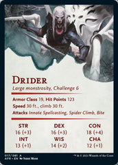 Drider Art Card [Dungeons & Dragons: Adventures in the Forgotten Realms Art Series] | Game Master's Emporium (The New GME)