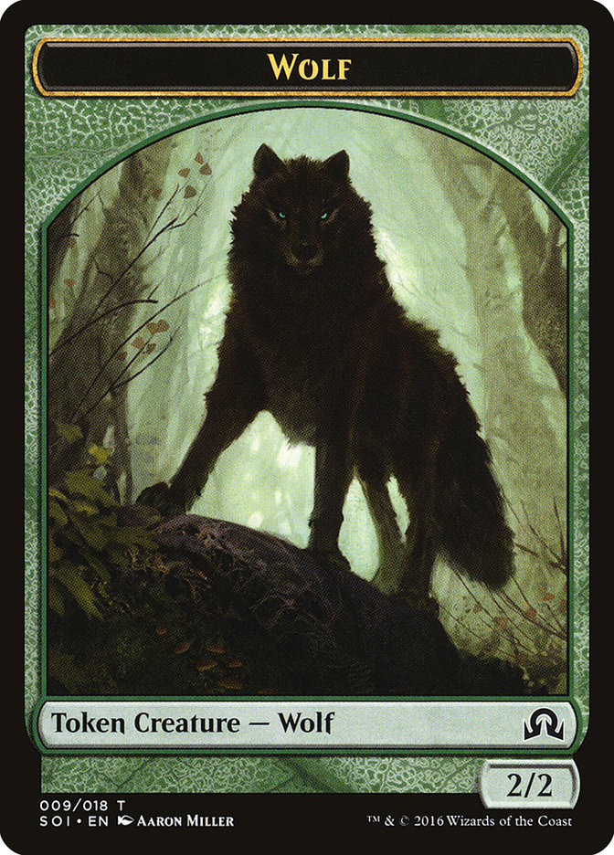 Wolf Token [Shadows over Innistrad Tokens] | Game Master's Emporium (The New GME)