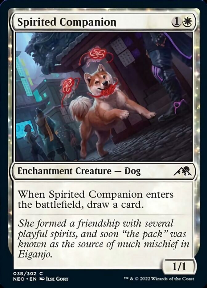 Spirited Companion [Kamigawa: Neon Dynasty] | Game Master's Emporium (The New GME)