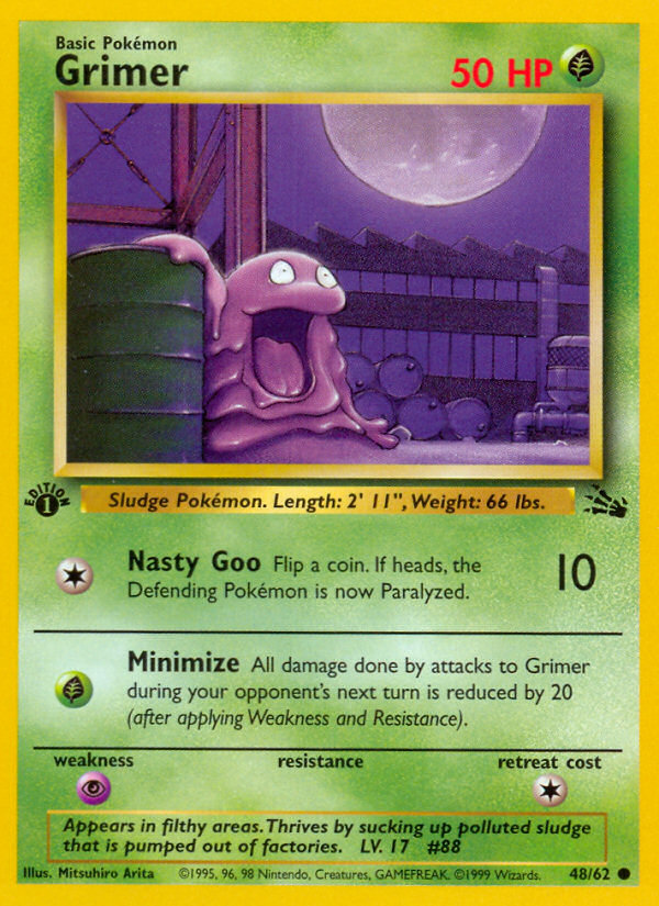 Grimer (48/62) [Fossil 1st Edition] | Game Master's Emporium (The New GME)