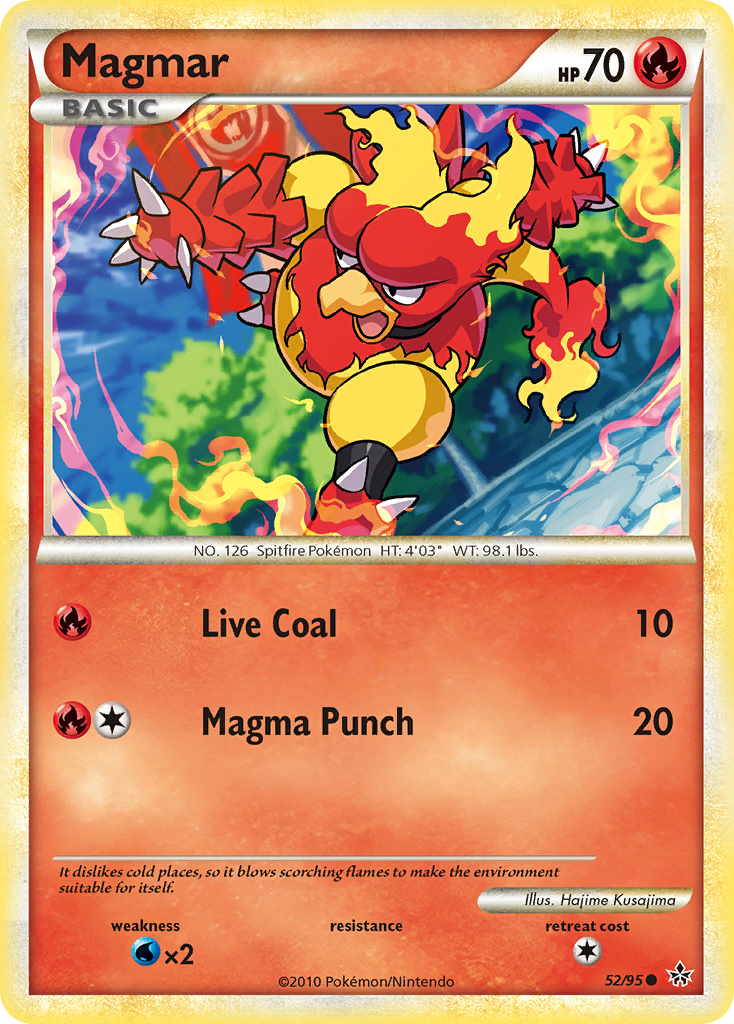 Magmar (52/95) [HeartGold & SoulSilver: Unleashed] | Game Master's Emporium (The New GME)