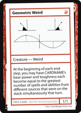 Geometric Weird (2021 Edition) [Mystery Booster Playtest Cards] | Game Master's Emporium (The New GME)