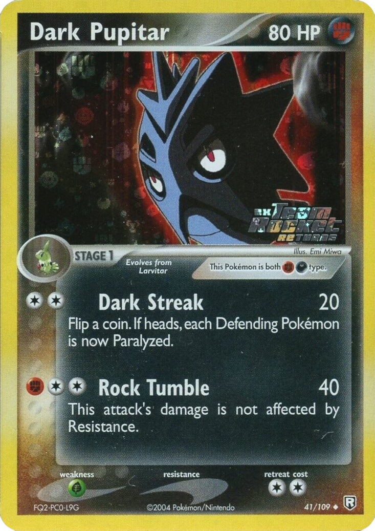 Dark Pupitar (41/109) (Stamped) [EX: Team Rocket Returns] | Game Master's Emporium (The New GME)