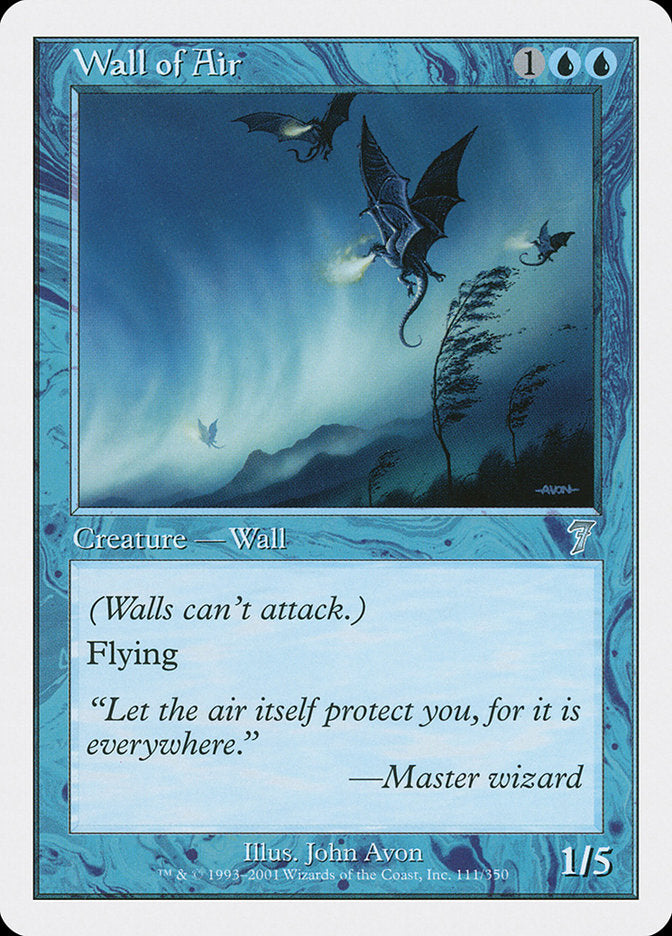 Wall of Air [Seventh Edition] | Game Master's Emporium (The New GME)