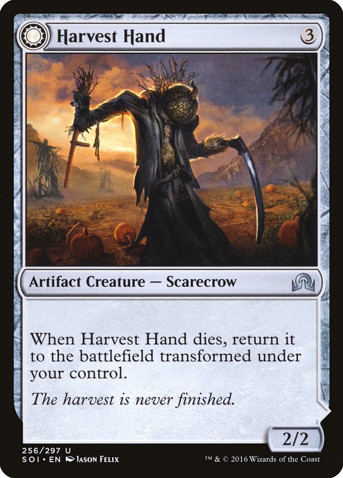 Harvest Hand // Scrounged Scythe [Shadows over Innistrad] | Game Master's Emporium (The New GME)