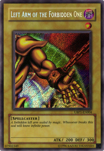 Left Arm of the Forbidden One [UBP1-EN004] Secret Rare | Game Master's Emporium (The New GME)