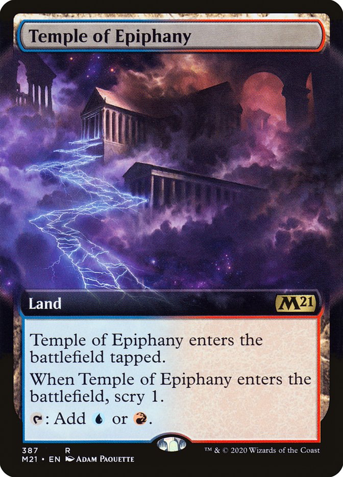 Temple of Epiphany (Extended Art) [Core Set 2021] | Game Master's Emporium (The New GME)