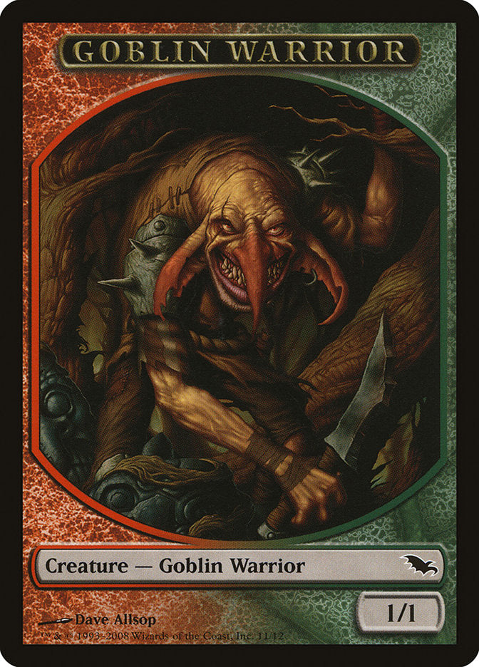 Goblin Warrior Token [Shadowmoor Tokens] | Game Master's Emporium (The New GME)