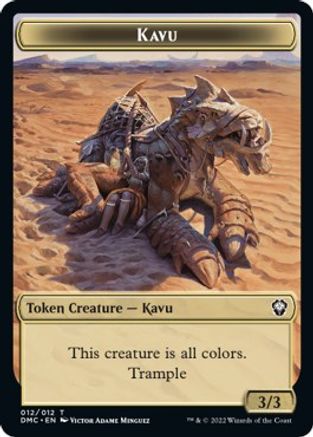 Kavu // Angel Double-Sided Token [Dominaria United Commander Tokens] | Game Master's Emporium (The New GME)