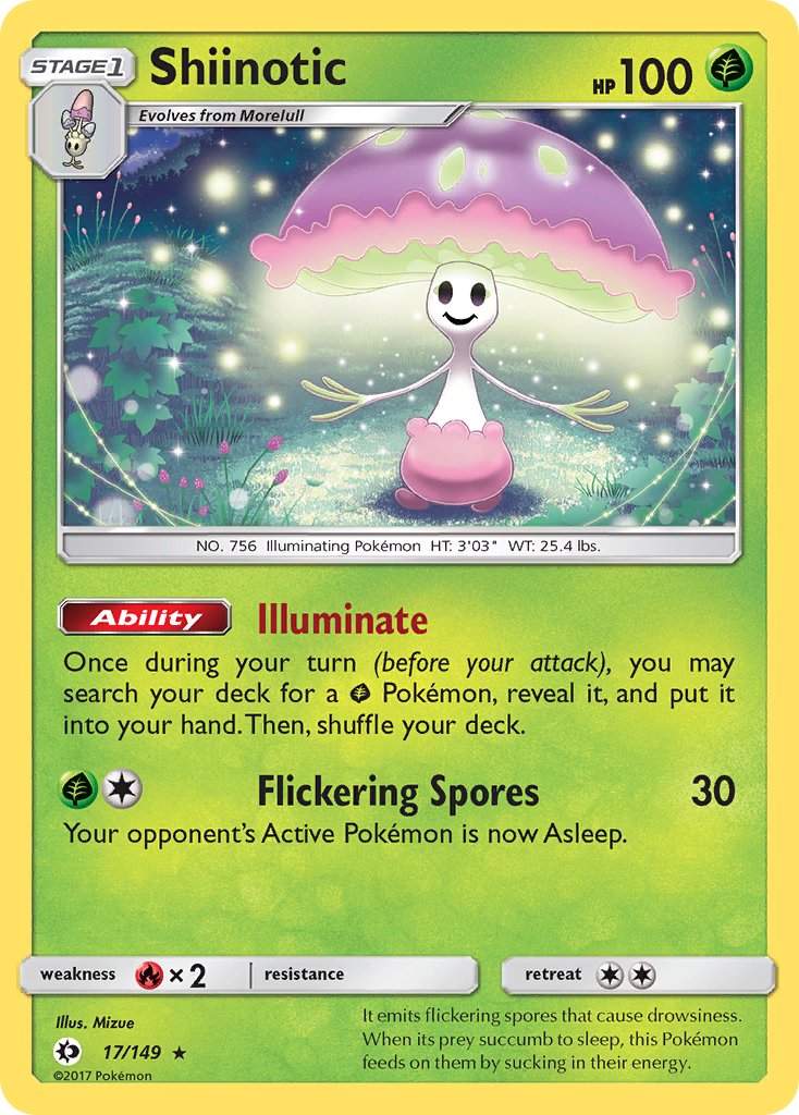 Shiinotic (17/149) (Theme Deck Exclusive) [Sun & Moon: Base Set] | Game Master's Emporium (The New GME)