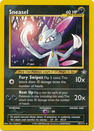 Sneasel (25/111) [Neo Genesis Unlimited] | Game Master's Emporium (The New GME)