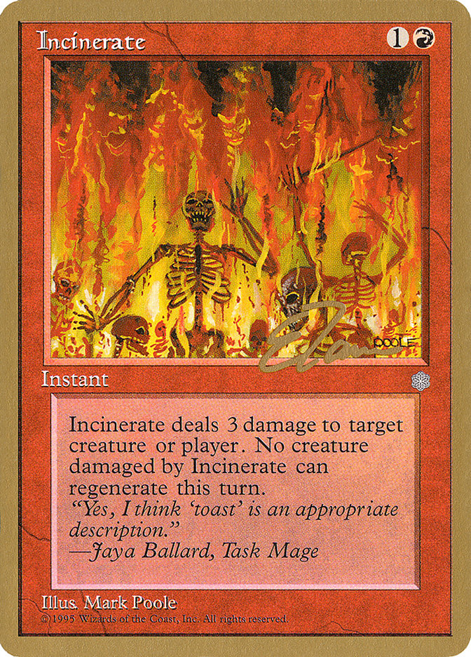 Incinerate (Eric Tam) [Pro Tour Collector Set] | Game Master's Emporium (The New GME)