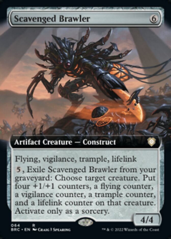 Scavenged Brawler (Extended Art) [The Brothers' War Commander] | Game Master's Emporium (The New GME)