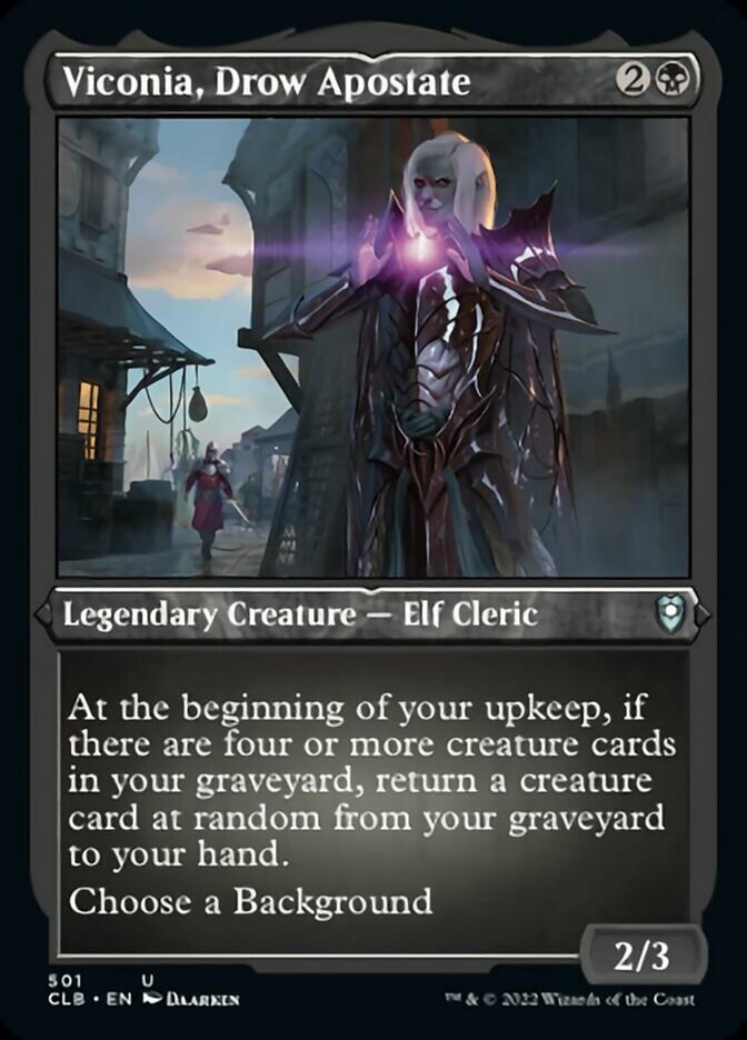 Viconia, Drow Apostate (Foil Etched) [Commander Legends: Battle for Baldur's Gate] | Game Master's Emporium (The New GME)