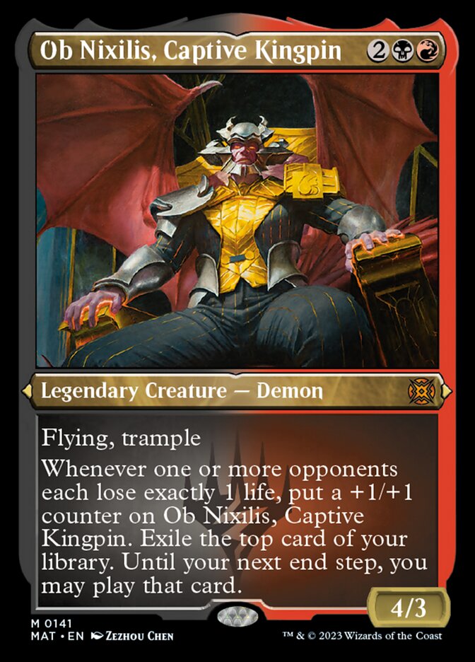 Ob Nixilis, Captive Kingpin (Foil Etched) [March of the Machine: The Aftermath] | Game Master's Emporium (The New GME)