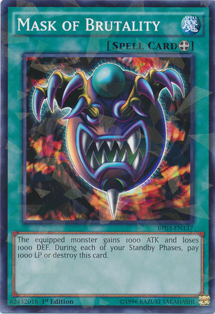 Mask of Brutality [BP03-EN137] Shatterfoil Rare | Game Master's Emporium (The New GME)