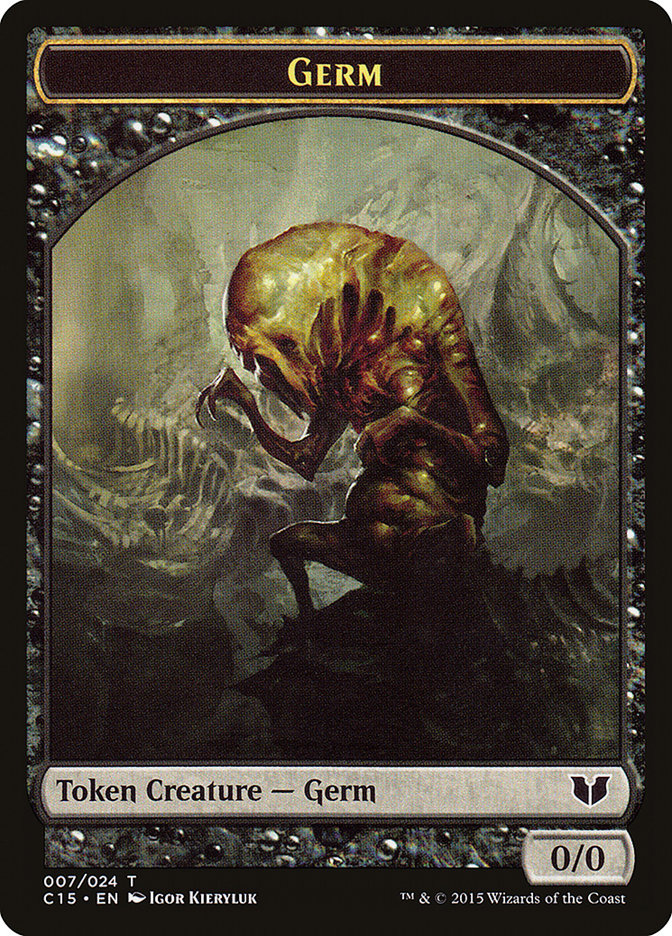 Frog Lizard // Germ Double-Sided Token [Commander 2015 Tokens] | Game Master's Emporium (The New GME)