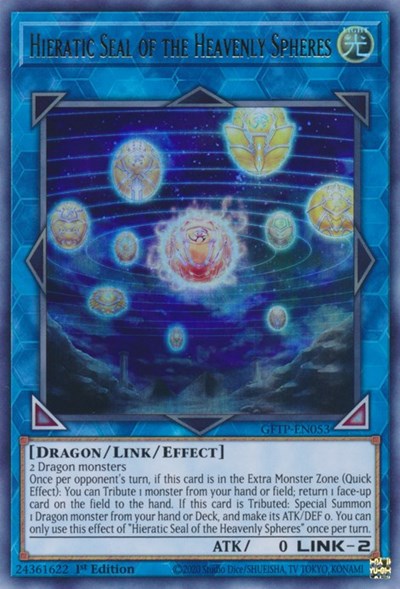 Hieratic Seal of the Heavenly Spheres [GFTP-EN053] Ultra Rare | Game Master's Emporium (The New GME)