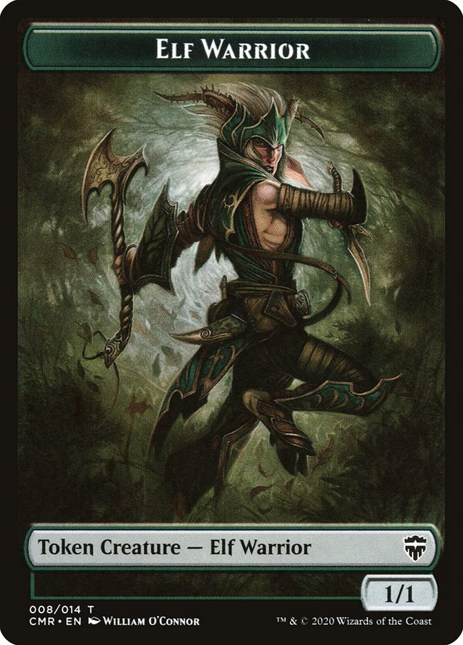 Elf Warrior Token [Commander Legends Tokens] | Game Master's Emporium (The New GME)