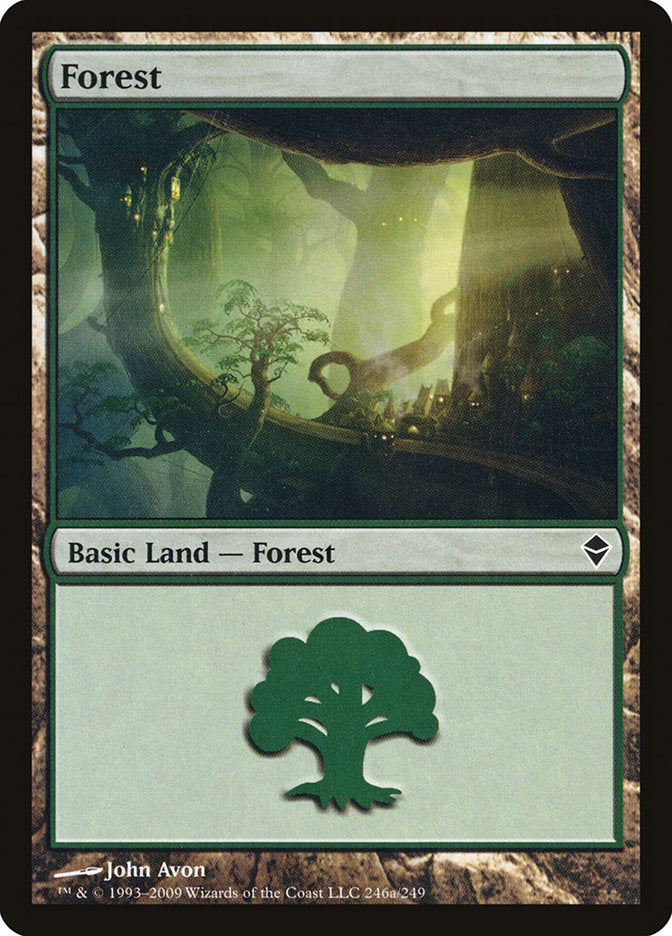 Forest (246a) [Zendikar] | Game Master's Emporium (The New GME)