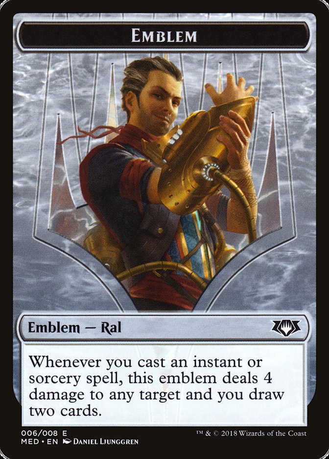 Ral, Izzet Viceroy Emblem [Mythic Edition Tokens] | Game Master's Emporium (The New GME)