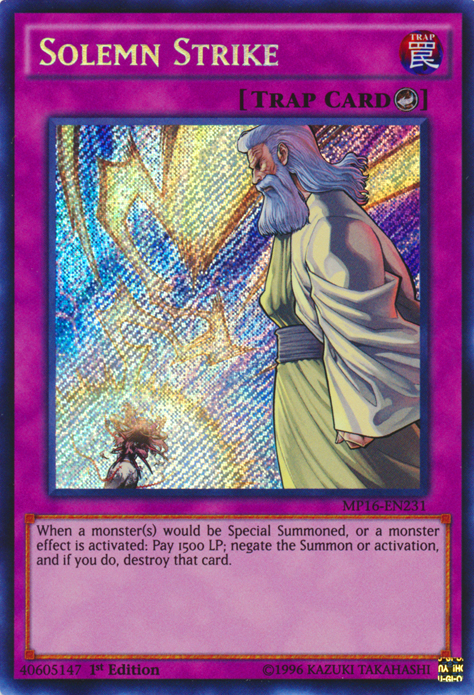 Solemn Strike [MP16-EN231] Secret Rare | Game Master's Emporium (The New GME)