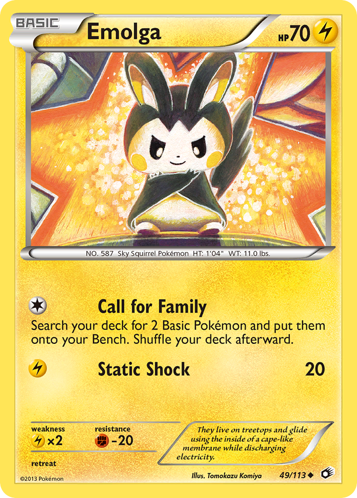 Emolga (49/113) [Black & White: Legendary Treasures] | Game Master's Emporium (The New GME)