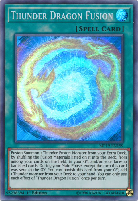 Thunder Dragon Fusion [MP19-EN199] Super Rare | Game Master's Emporium (The New GME)