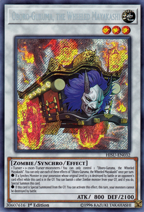 Oboro-Guruma, the Wheeled Mayakashi [HISU-EN032] Secret Rare | Game Master's Emporium (The New GME)