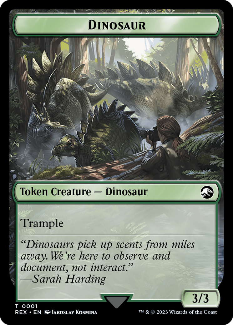 Copy // Dinosaur (0001) Double-Sided Token [The Lost Caverns of Ixalan Tokens] | Game Master's Emporium (The New GME)