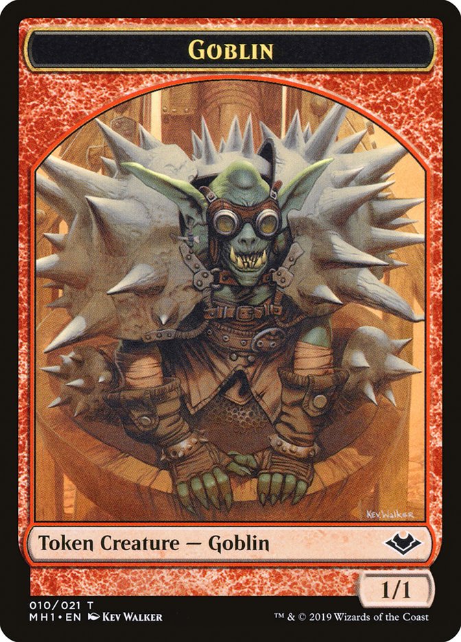 Goblin (010) // Golem (018) Double-Sided Token [Modern Horizons Tokens] | Game Master's Emporium (The New GME)