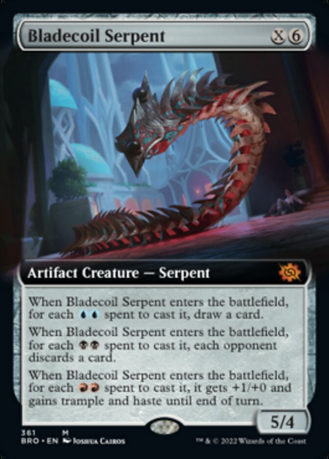 Bladecoil Serpent (Extended Art) [The Brothers' War] | Game Master's Emporium (The New GME)