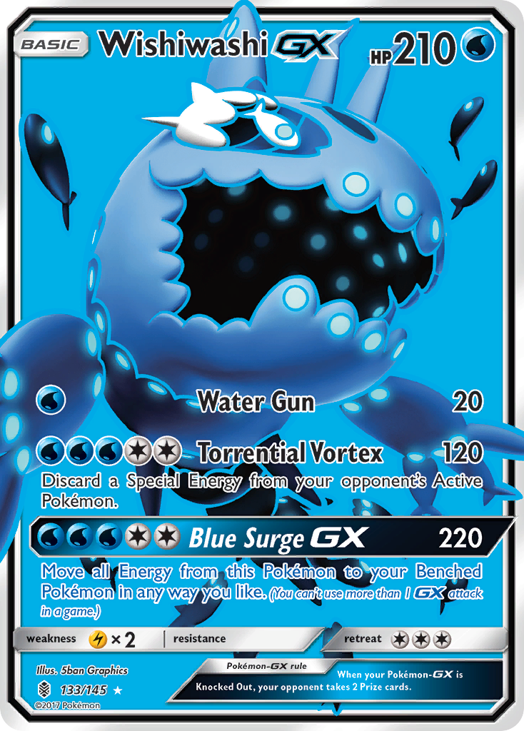 Wishiwashi GX (133/145) [Sun & Moon: Guardians Rising] | Game Master's Emporium (The New GME)