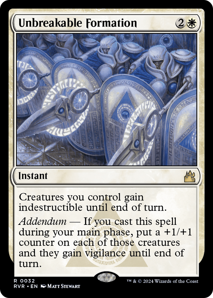 Unbreakable Formation [Ravnica Remastered] | Game Master's Emporium (The New GME)