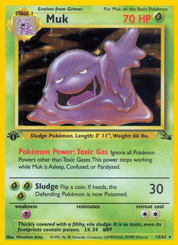 Muk (13/62) [Fossil 1st Edition] | Game Master's Emporium (The New GME)
