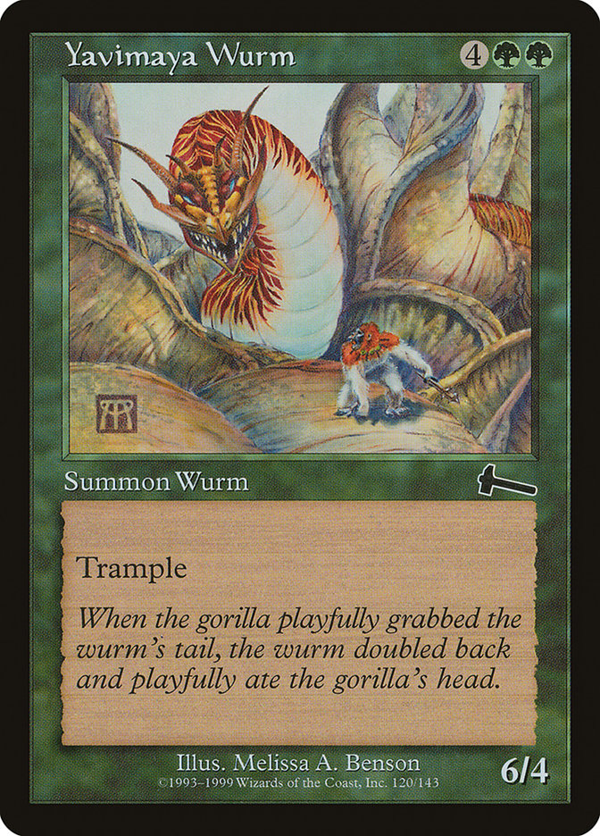 Yavimaya Wurm [Urza's Legacy] | Game Master's Emporium (The New GME)