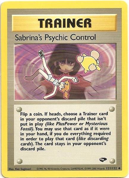 Sabrina's Psychic Control (121/132) [Gym Challenge Unlimited] | Game Master's Emporium (The New GME)