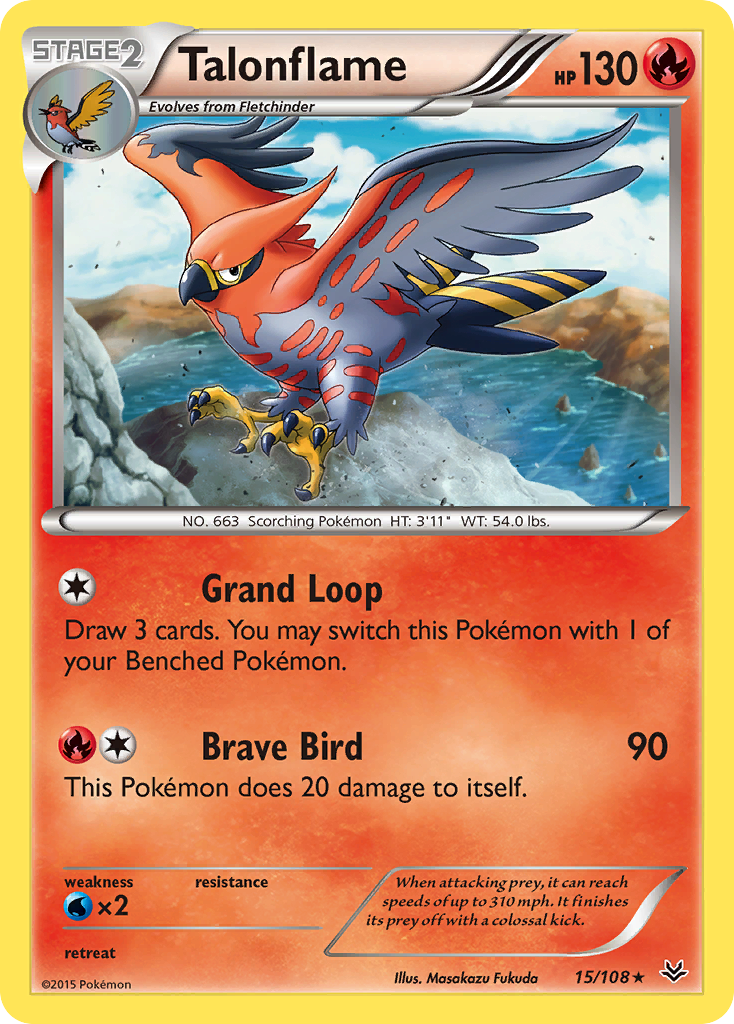 Talonflame (15/108) [XY: Roaring Skies] | Game Master's Emporium (The New GME)