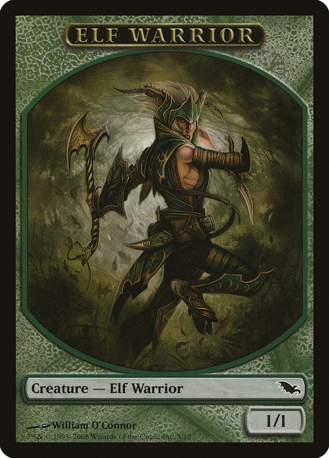 Elf Warrior Token (5/12) [Shadowmoor Tokens] | Game Master's Emporium (The New GME)