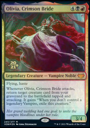 Olivia, Crimson Bride [Innistrad: Crimson Vow Prerelease Promos] | Game Master's Emporium (The New GME)