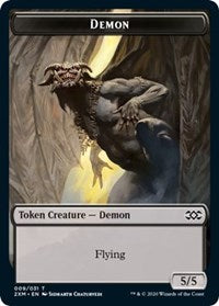 Demon // Marit Lage Double-Sided Token [Double Masters Tokens] | Game Master's Emporium (The New GME)